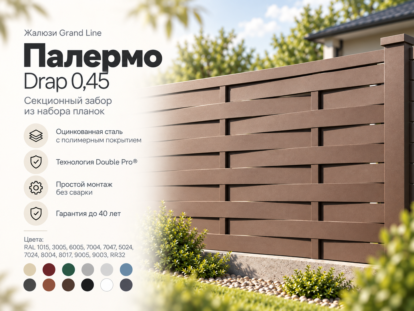 Жалюзи Grand Line Палермо Drap 0,45